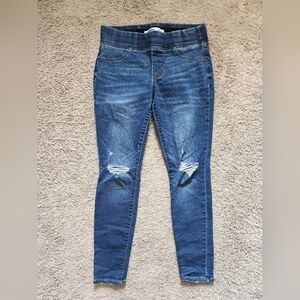 Old Navy Blue Skinny Jeans with Elastic Waist